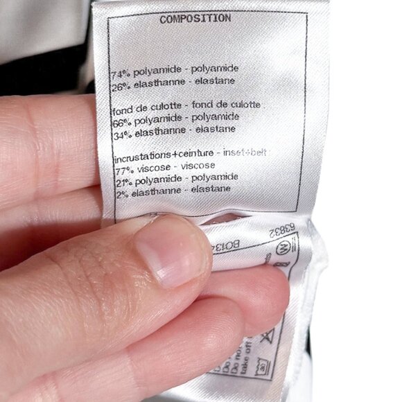 Chanel 2022 White Striped One Piece Swimsuit - Picture 8 of 10